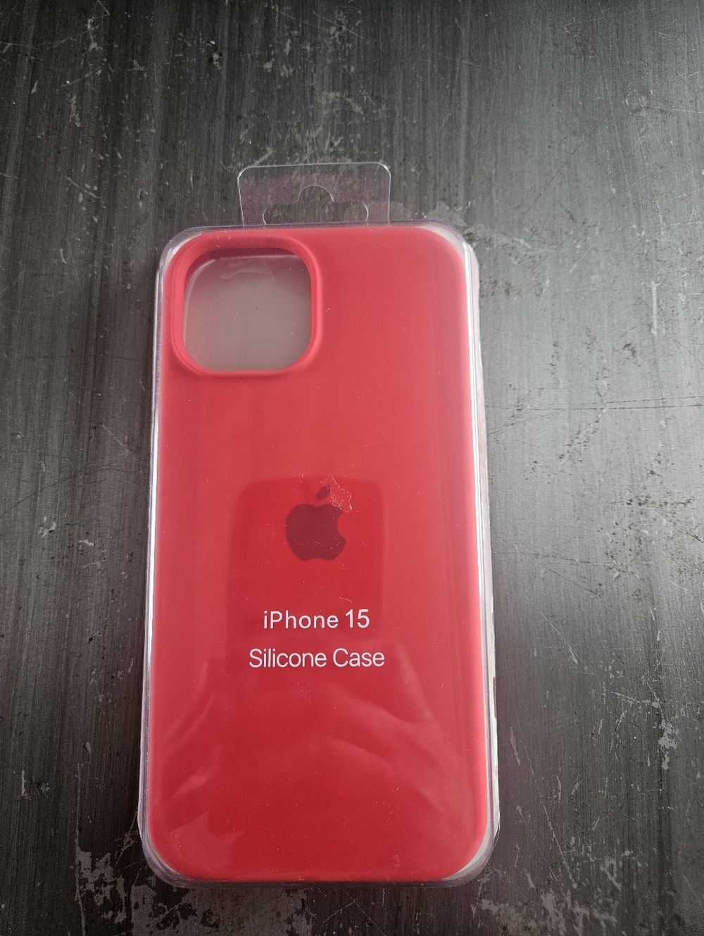 Genuine Apple iPhone 15 Silicone Case Red OEM Authentic Apple